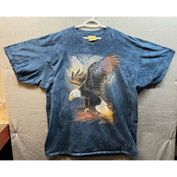 T-shirt Vintage 90s The Mountain 3XL - Aigle Bald Eagle Hiver - Coton USA